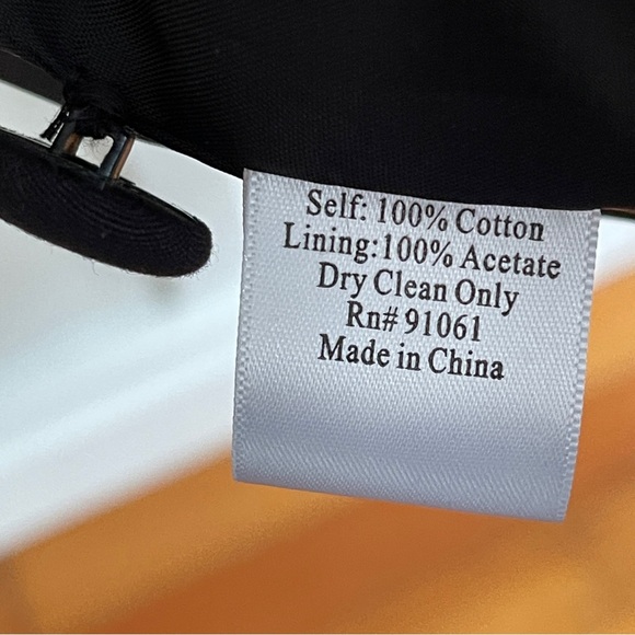 Johnny Was Embroidered Trench Coat Large Black Paisley Floral - Picture 7 of 9